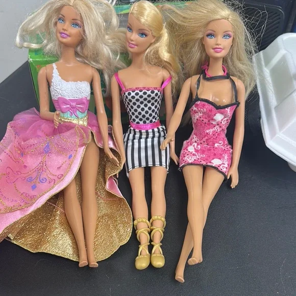 Barbie | Toys | Barbie Dolls With Pink Gold And Black Outfits | Poshmark Barbie | Toys | Barbie Dolls With Pink Gold And Black Outfits | Poshmark